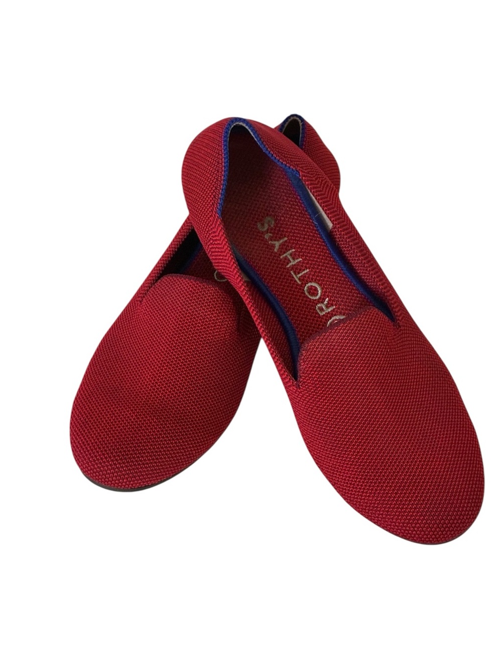 Rothy’s | Red knit upper loafer slip on shoes size 7